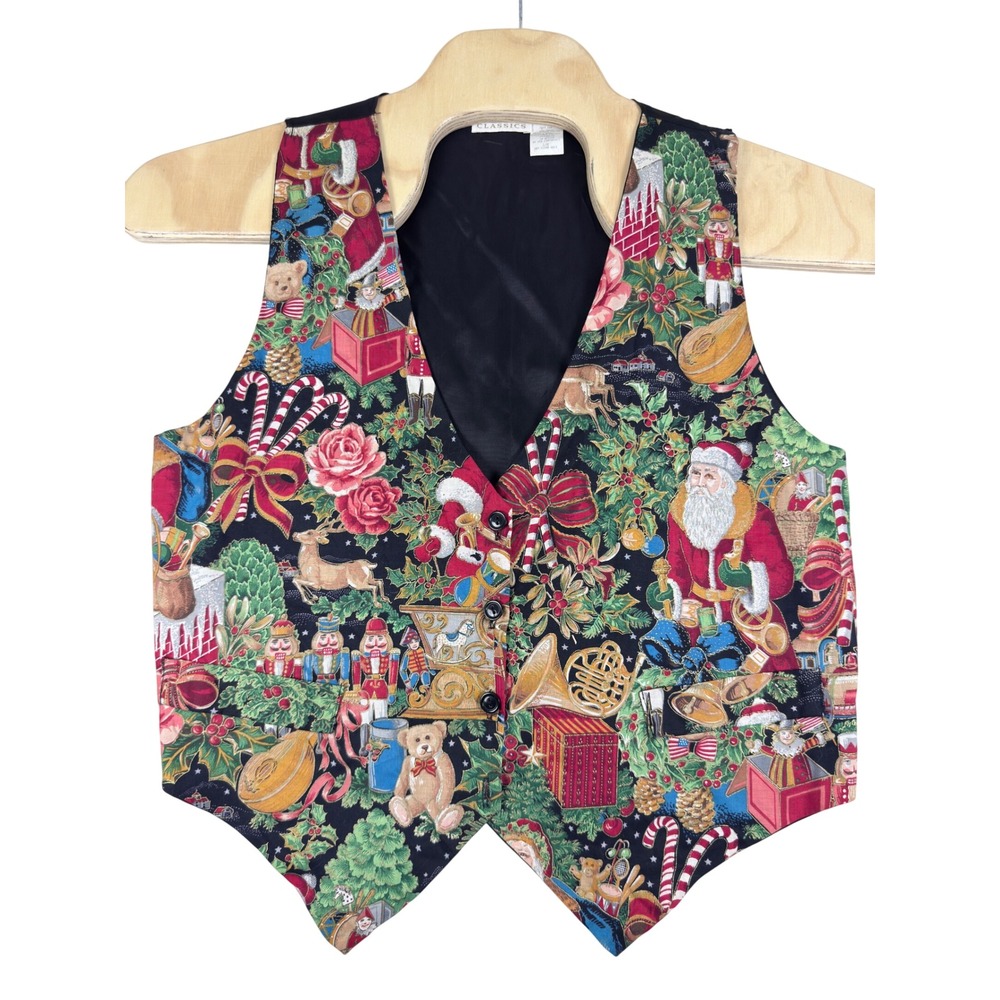 Ivy Club Classics Christmas Vest Mens L/XL Multicolor